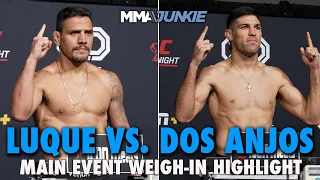 Vicente Luque, Rafael dos Anjos Make Weight For UFC on ESPN 51 Main Event