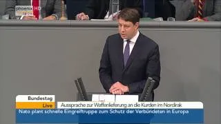 Bundestag: Aussprache zu Waffenlieferungen an den Nordirak am 01.09.2014