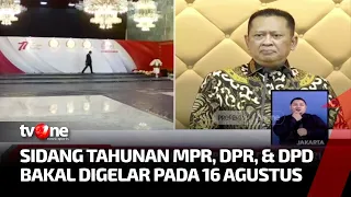 Sidang Tahunan MPR, DPR & DPD RI Akan Digelar 16 Agustus 2022 | Kabar Pagi tvOne