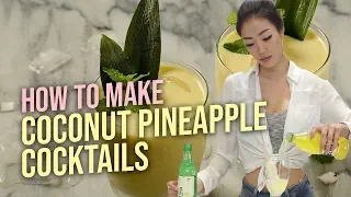 How to Make Coconut Pineapple Cider Cocktail | KOCKTAILS WITH JOY