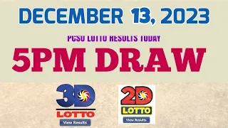 Lotto Result Today 5pm December 13, 2023 Swertres ez2 PCSO#lotto