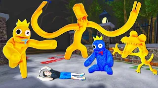 NẾU SLENDERMAN ĐI TÌM SỰ THẬT VỀ RAINBOW FRIENDS HUGGY WUGGY RAINBOW FRIENDS MẠ VÀNG