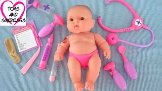 Baby Doll sick Doctor Medical Hospital Play set