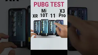 XR vs Mi 10T vs 11 vs X3 Pro PUBG TEST in 2022 - A12 Bionic vs SD 865 vs A13 vs SD 860 PubgTest