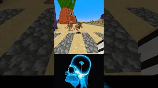 -9996 IQ vs -6999 IQ Minecraft 🦧🤡💀 (World’s Smallest Violin) #shorts