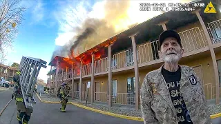 Old Man Arrested for Arson After Setting His Apartment Complex on Fire