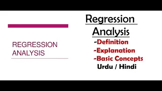 Regression analysis | Introduction to Linear Regression Analysis | Statistics | Urdu / Hindi.