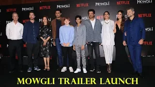 Christian Bale, Kareena Kapoor, Anil Kapoor At The Hindi Trailer Launch Of Mowgli I Madhuri,Abhishek
