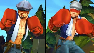 LEE SIN VISUAL REWORK ALL SKINS COMPARISON OLD VS NEW - League of Legends