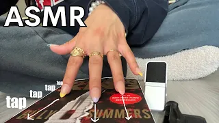 ASMR Book Build Up Tapping #asmr + Spine Scratching