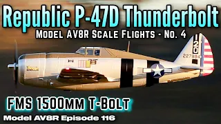 FMS 1500mm P-47 Thunderbolt Bonnie PNP -  Model AV8R Scale Flights No. 4