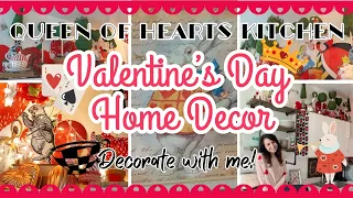 2024 ❤️ QUEEN OF HEARTS 👑 VALENTINE'S DAY DECOR DECORATE WITH ME // VALENTINES DAY DIY DECOR INSPO