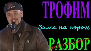 Трофим Зима на пороге разбор / на гитаре / бой / аккорды