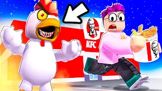 Can We Escape ROBLOX KFC OBBY!? (LankyBox Funny Moments!)