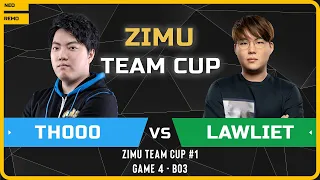 WC3 - Zimu Team Cup #1 - Game 4: [HU] TH000 vs LawLiet [NE]