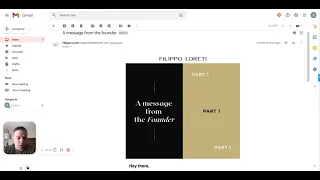 Filippo Loreti - A message from the founder | Marketing Email Breakdown