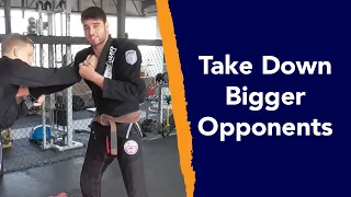 How to take down bigger opponents w/ Caio Viturino - De Groot BJJ