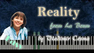 Cosma - Reality - EASY Piano Tutorial