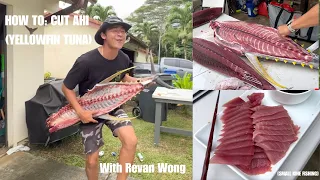 HOW TO CUT/PROCESS AHI (YELLOWFIN TUNA)