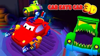 Car Eats Car 3D финальная версия новой игры! Хищные машины против Пришельцев