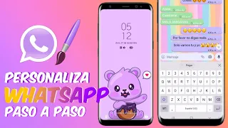 PERSONALIZA TU WHATSAPP PLUS DESDE 0 | Cambia colores, chats, icono, fuentes y más 🌸