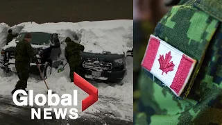 Canadian Forces arrive in Newfoundland to help dig out residents after winter storm