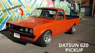 Beautifully restored Datsun 620 Pickup review | 1JZ SWAPPED!