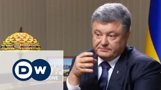 Порошенко ответил на неудобные вопросы Deutsche Welle - Conflict Zone на русском