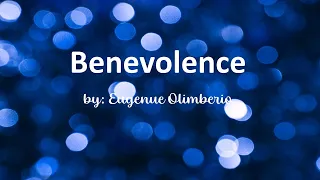 Benevolence Message: Eugene Olimberio October 15,2023