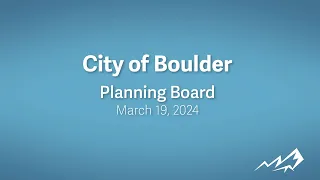 3-19-24 Planning Board Meeting