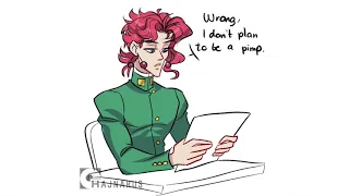 I don't plan to be a pimp (JOJO comic dub)