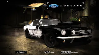 nfs most wanted  - 1966 Ford Mustang Fastback 2+2 Junkman Tuning & Gameplay