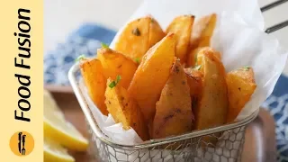 Potato wedges baked and fried recipe by food fusion