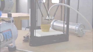 CLAY 3D PRINTING with silent compressor IMPLOTEX