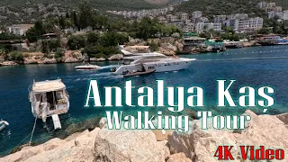 Kaş Antalya Türkiye - Walking Tour 4K