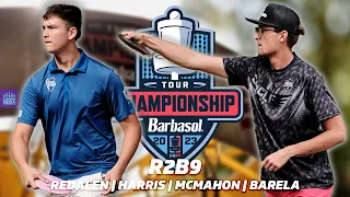 2023 Disc Golf Pro Tour Championship | R2, B9 SEMIS | Redalen, Harris, McMahon, Barela | Gatekeeper