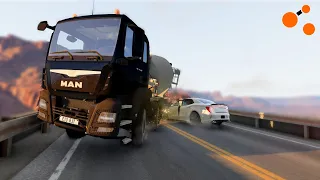 Realistic Car Traffic Crash #2 | BeamNG.Drive