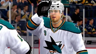 NHL 09 Gameplay Buffalo Sabres vs San Jose Sharks