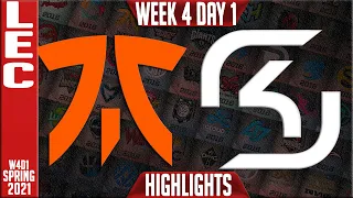 FNC vs SK Highlights | LEC Spring 2021 W4D1 | Fnatic vs SK Gaming