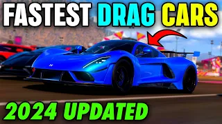 *2024 UPDATED* TOP 10 FASTEST Drag Cars in Forza Horizon 5! Tunes & Record Times Included (NEW)!