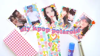 how to make and decorate POLCOS // easy + no app // kpop polaroids