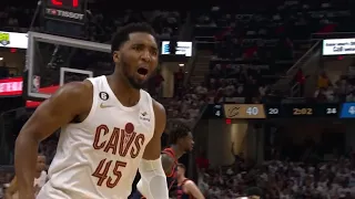 Donovan Mitchell went diving to the crowd to get this ball vs Knicks 😂