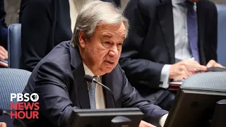 WATCH: Civilian casualties in Israel-Hamas war 'alarming,' warns UN Secretary-General Guterres