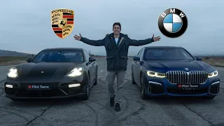 DRAG RACE! BMW 750i vs Porsche Panamera Turbo + Tuned RS6 C7 Bonus.