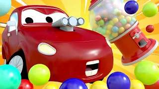 Car Patrol -  The Strange New Car Stole The Candy Machine! - Car City ! Police Cars and fire Trucks