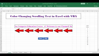 #264-How to Create Color Changing Scrolling Text In Excel