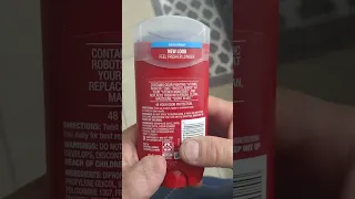 Read the back label of Old Spice Deodorant. #shorts #viralshorts #trending #oldspice