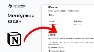 БЕСПЛАТНЫЙ ШАБЛОН менеджера задач в Notion.Стань более организованным в повседневной жизни!
