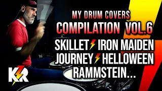 🔥 ROCK COMPILATION Vol.6 (Drum Covers by K⚡R) Millenium MPS-850 E-Drum Set 🚀