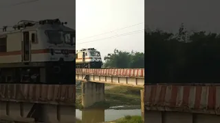 😍😍😍Madly Honking🔥🔥🔥 WAP-7 Loco🚂 🔥🔥 INDIAN RAILWAYS ❤️ #youtubeshorts #nextjourneys #shorts